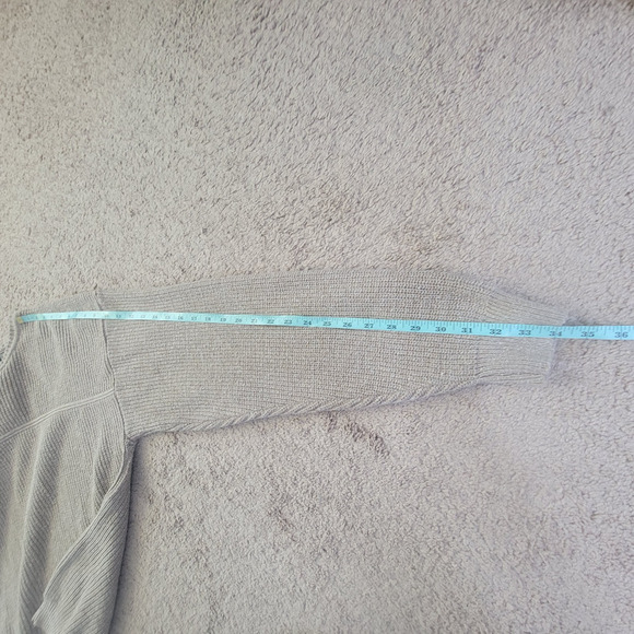 Cabelas Ribbed Sweater Mens XL Cotton Blend Pullover Made in USA Beige - Picture 7 of 10